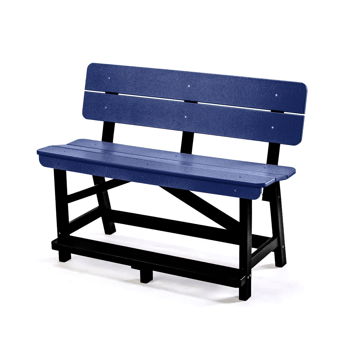 Classic Standard Counter Height Bench with Back