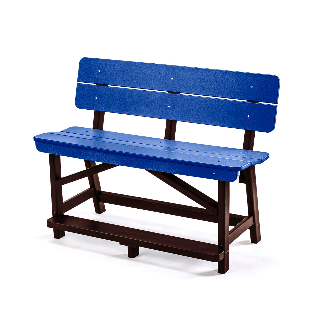 Classic Standard Counter Height Bench with Back