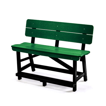 Classic Standard Counter Height Bench with Back