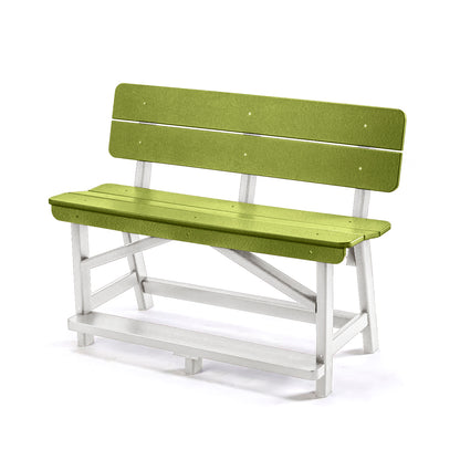 Classic Standard Counter Height Bench with Back