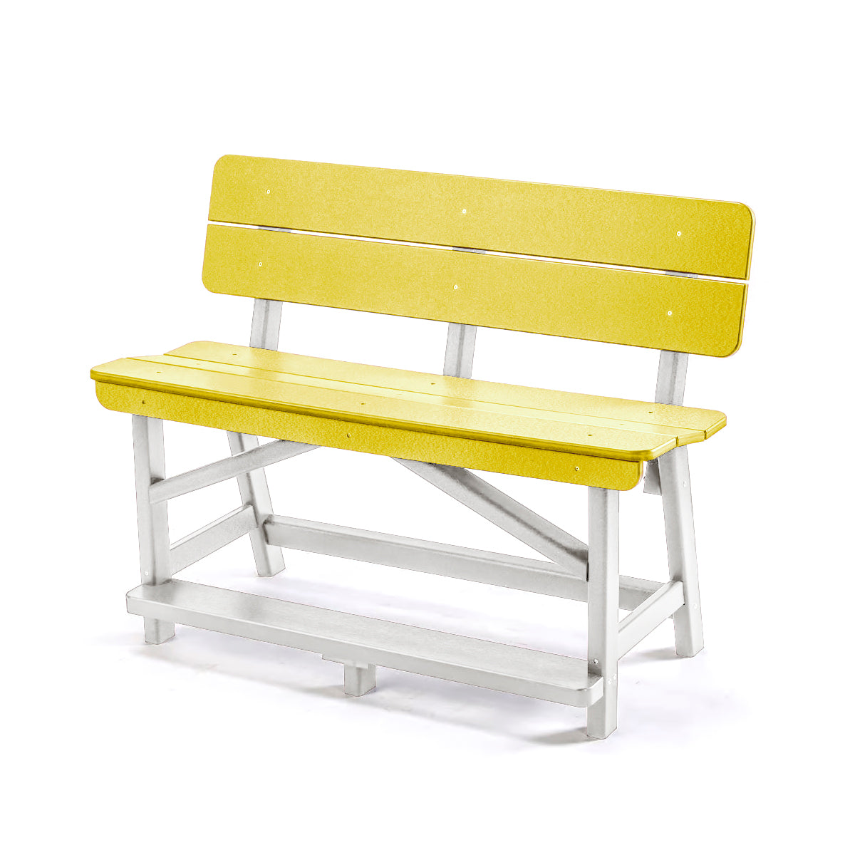 Classic Standard Counter Height Bench with Back