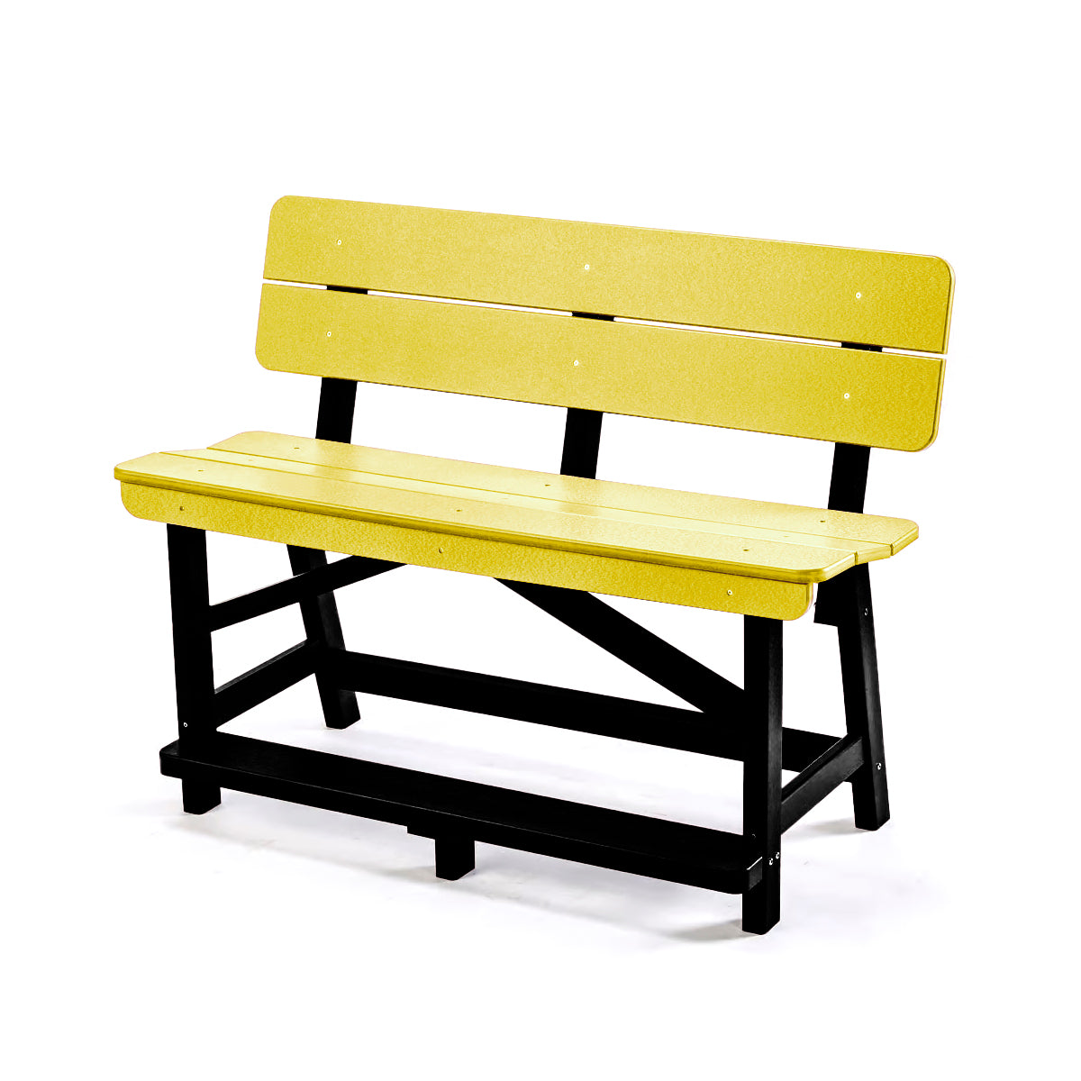 Classic Standard Counter Height Bench with Back