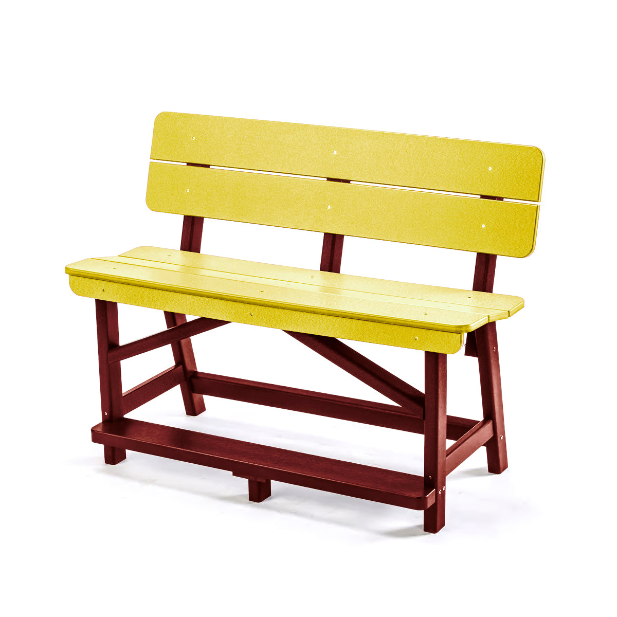 Classic Standard Counter Height Bench with Back