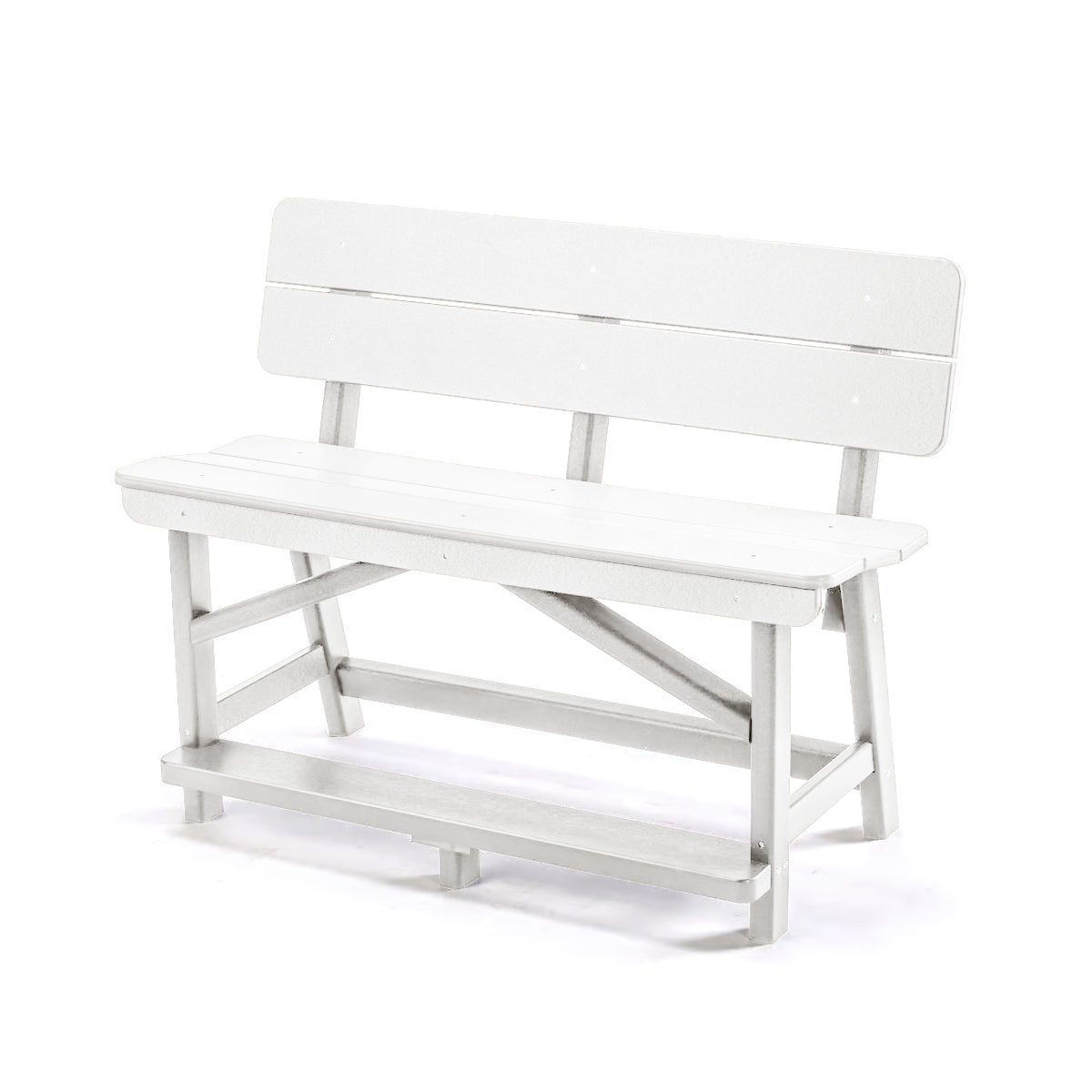 Classic Standard Counter Height Bench with Back