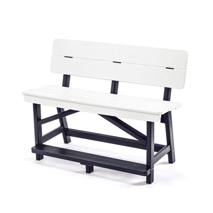 Classic Standard Counter Height Bench with Back