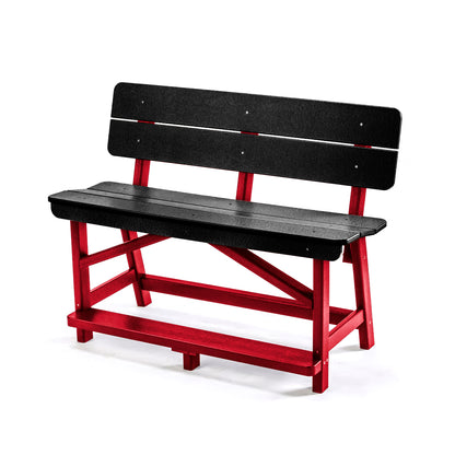 Classic Standard Counter Height Bench with Back