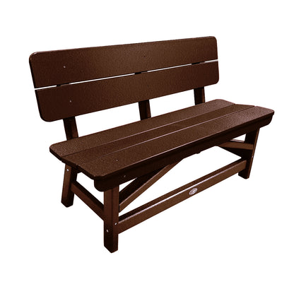 Classic Standard Dining Bench with Back