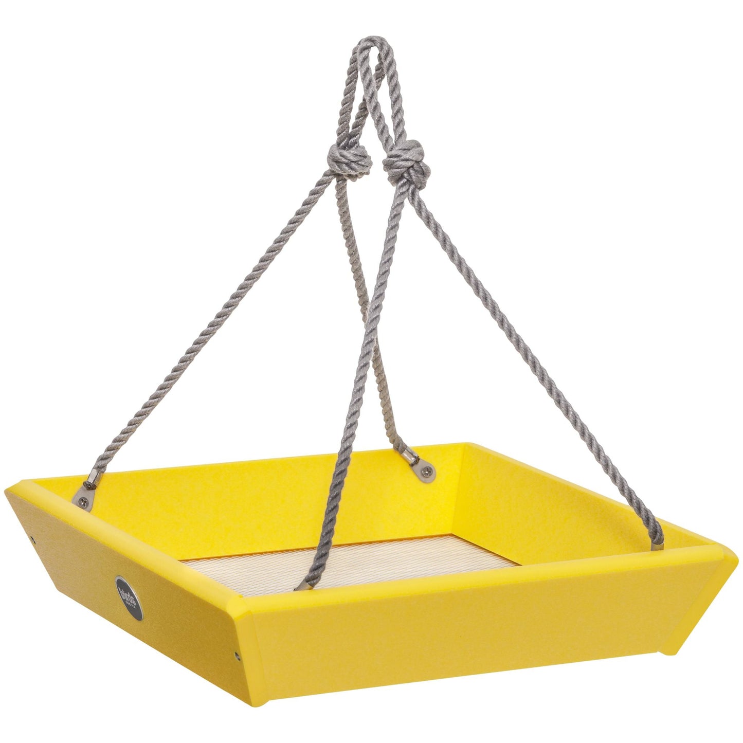 Hanging Tray Bird Feeder Color Pop Collection in Yellow Recycled Plastic - Birds Choice