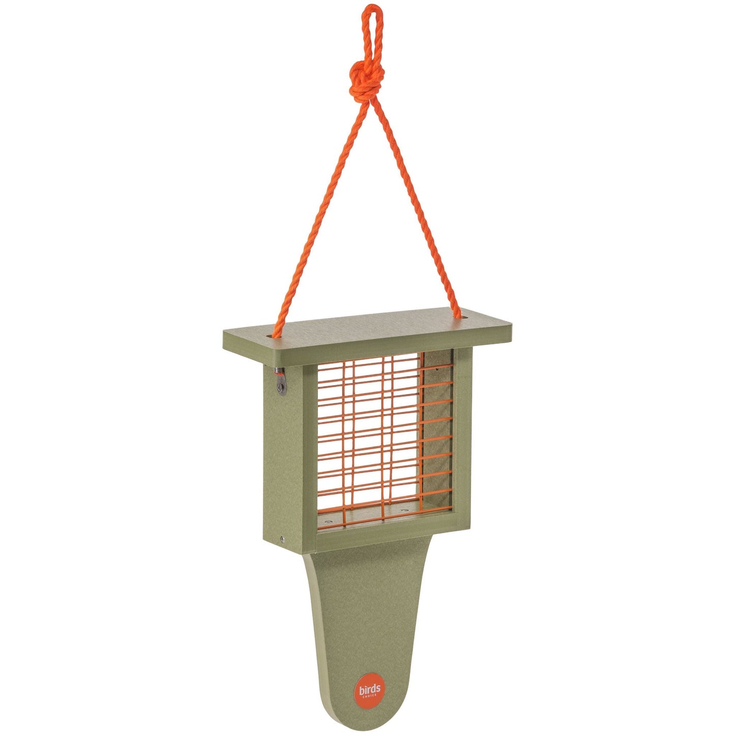 Suet Feeder with Tail Prop Color Pop Collection in Fern Green Recycled Plastic - Birds Choice