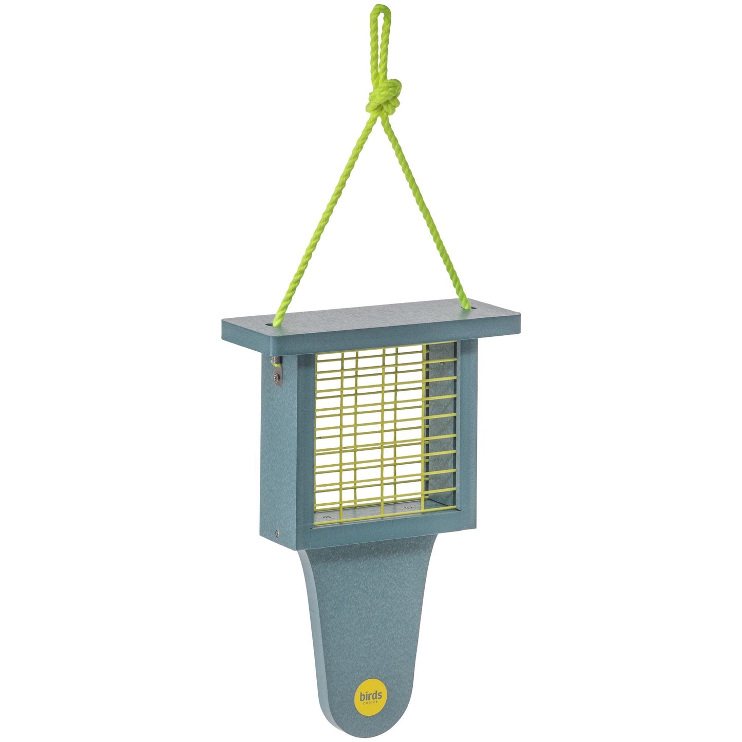 Suet Feeder with Tail Prop Color Pop Collection in Lake Blue Recycled Plastic - Birds Choice