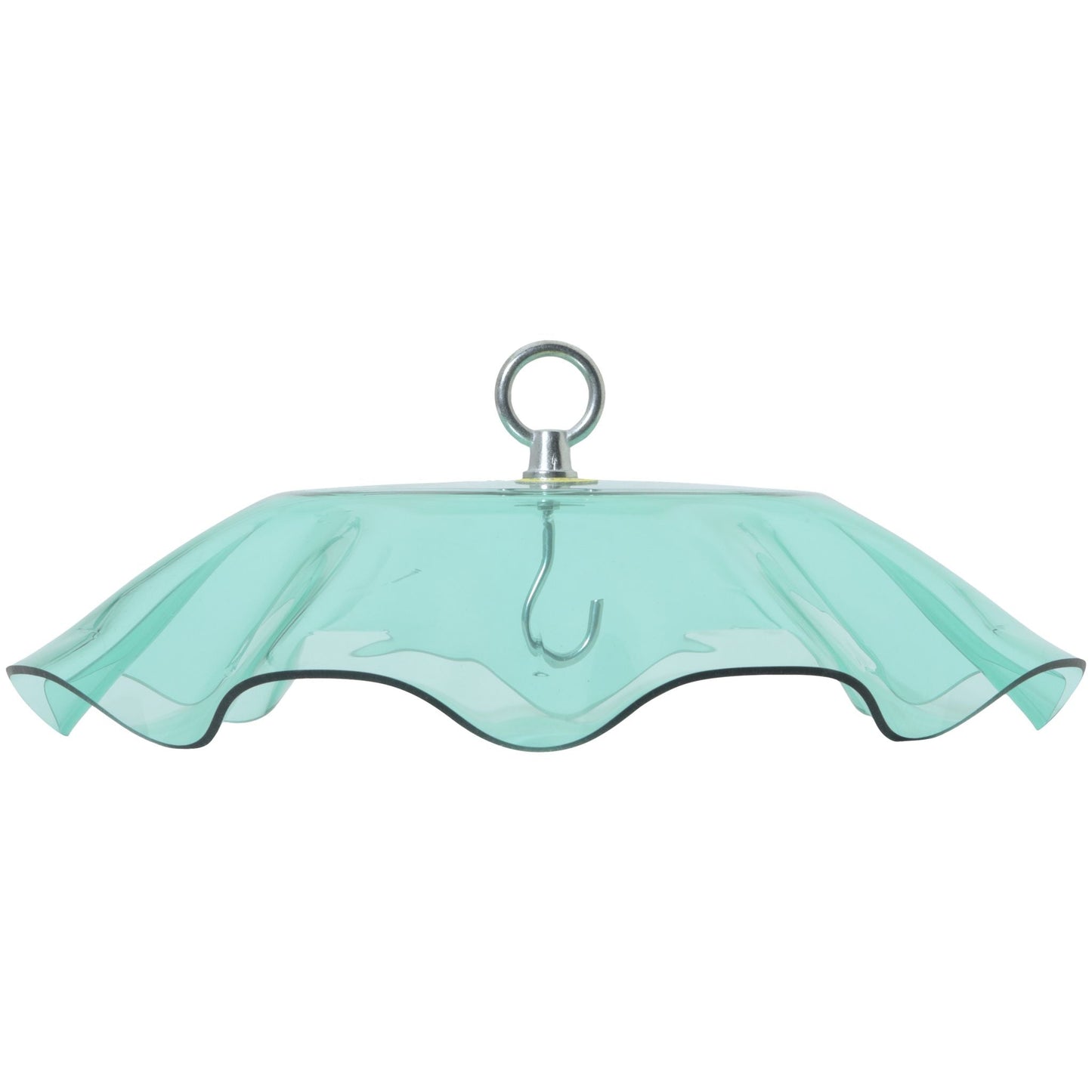 Teal Protective Cover for Hanging Bird Feeder with Scalloped Edges - Birds Choice