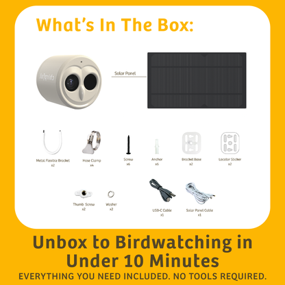 Chirpful Smart Camera - 4k Camera | Solar-Powered | AI-Driven