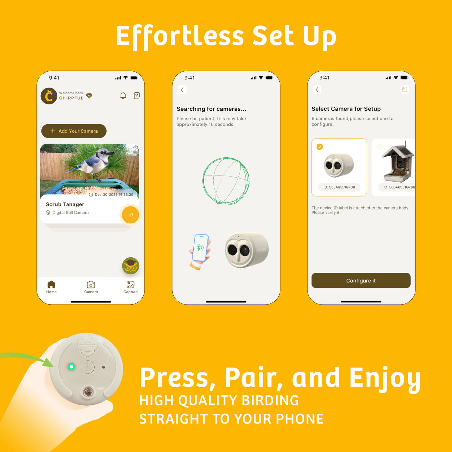 Chirpful Smart Camera - 4k Camera | Solar-Powered | AI-Driven