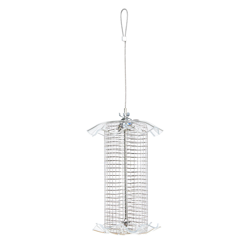 Clear Small Sunflower Seed Forever Feeder with Stainless Steel Screen - Birds Choice