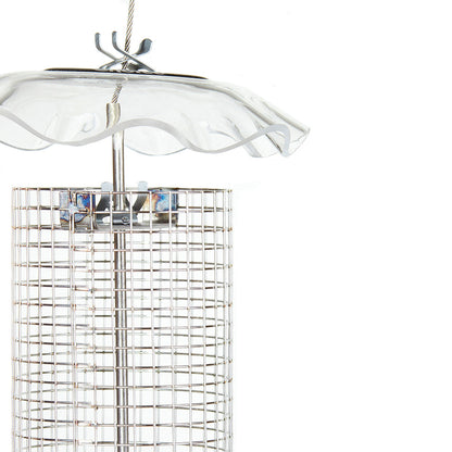 Clear Small Sunflower Seed Forever Feeder with Stainless Steel Screen - Birds Choice