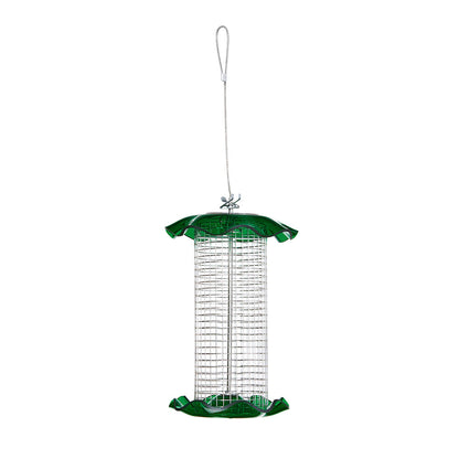 Small Sunflower Seed Forever Feeder with Stainless Steel Screen in Green - Birds Choice