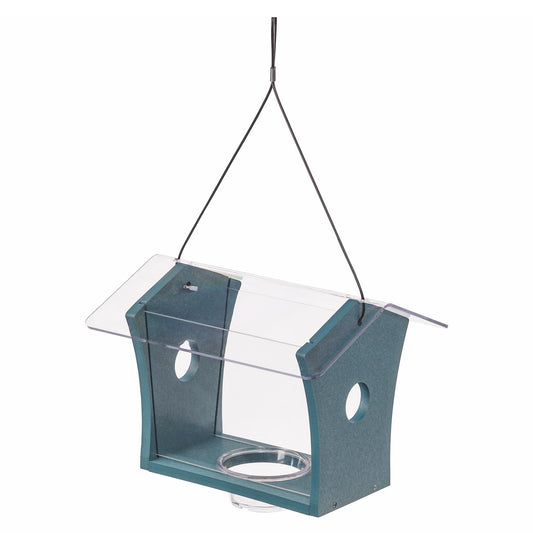 Bluebird Feeder in Blue Recycled Plastic