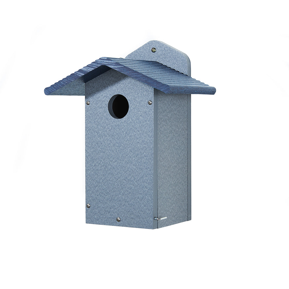 Bluebird House in Gray and Blue Recycled Plastic - Birds Choice