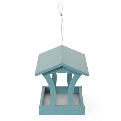 Fly-Thru Bird Feeder in Blue Recycled Plastic - Birds Choice