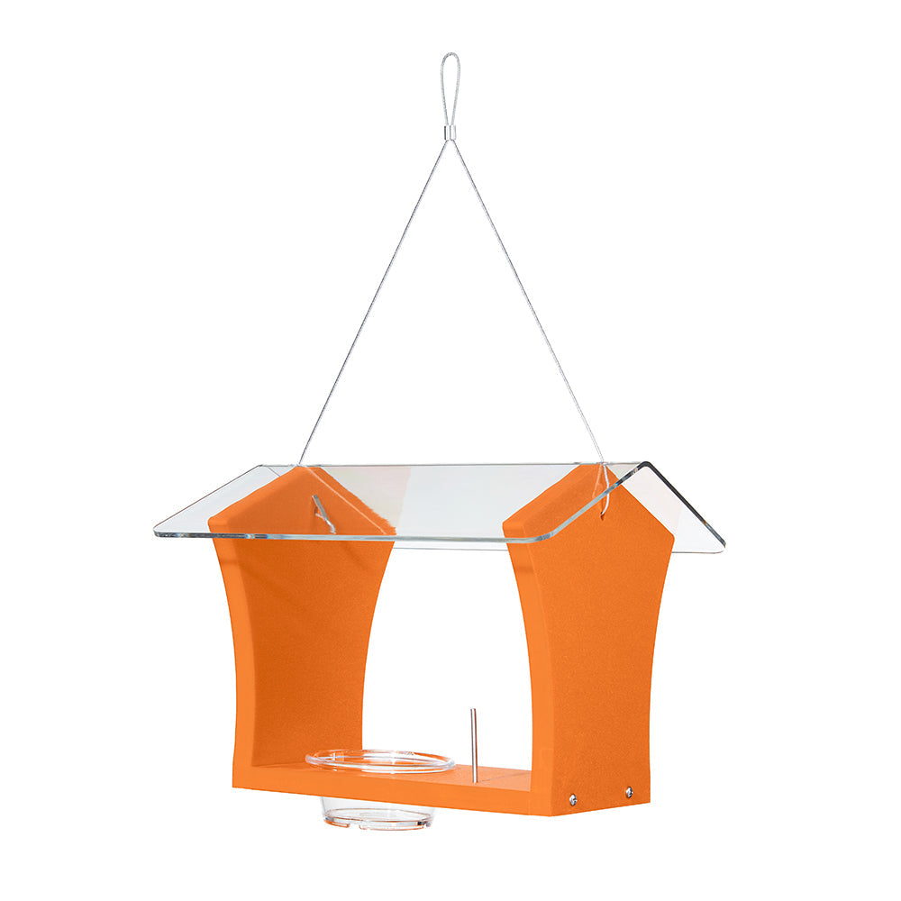 Oriole Bird Feeder in Orange Recycled Plastic - Birds Choice