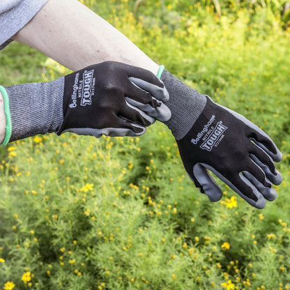 Nitrile Touch Gardening Gloves Black Size X-Large - Birds Choice