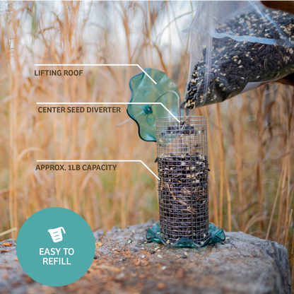 Blue Songbird Feeder