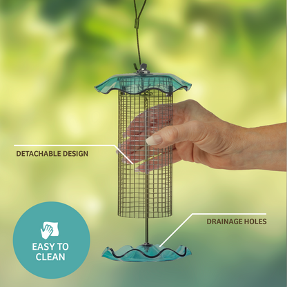 Blue Songbird Feeder
