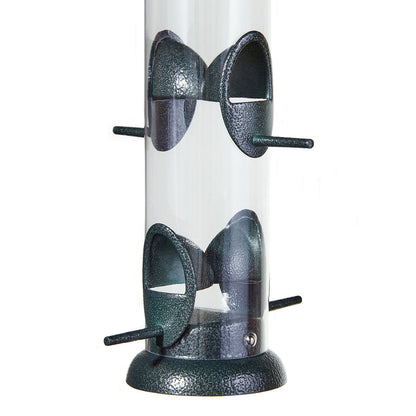 Large Economy Tube Bird Feeder with 4 Ports - Birds Choice