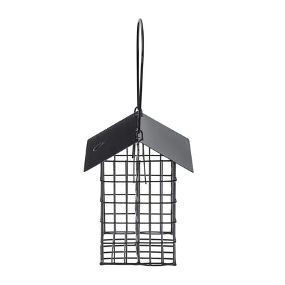 Modern Farmhouse Metal Double Suet Feeder – Black