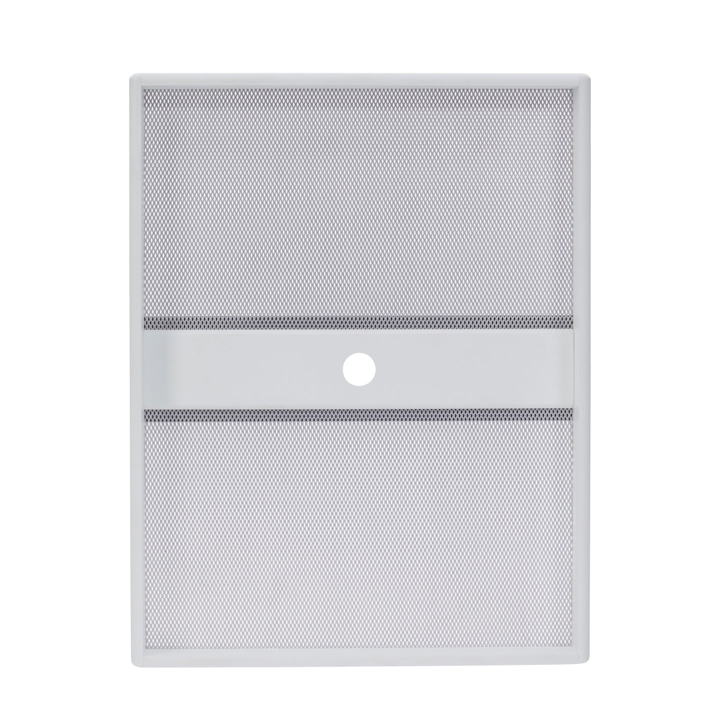 Modern Farmhouse Seed Catcher Platform Bird Feeder Pole Mount in White