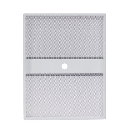 Modern Farmhouse Seed Catcher Platform Bird Feeder Pole Mount in White