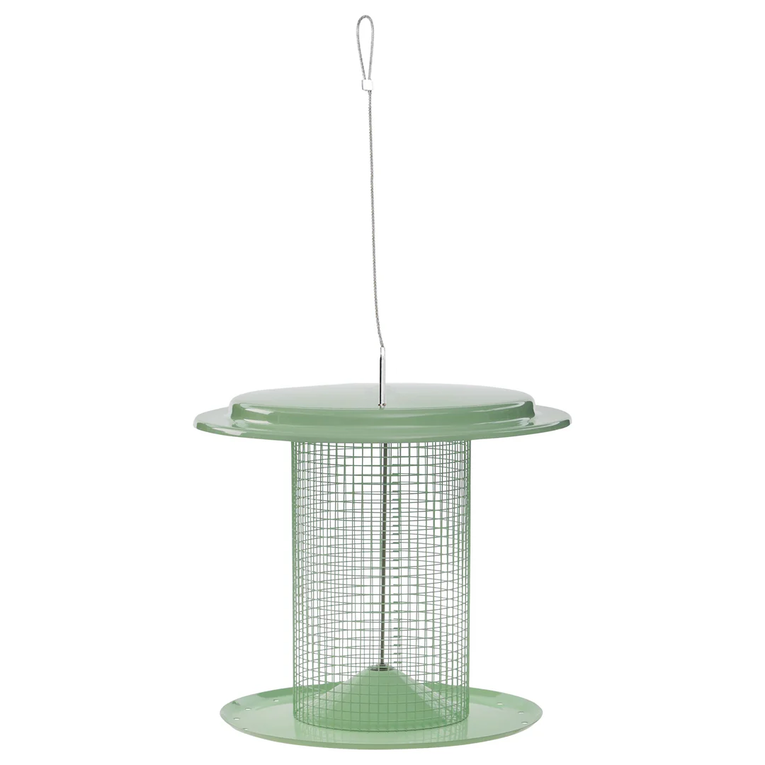Modern Farmhouse Sunflower Seed Bird Feeder in Sage Green