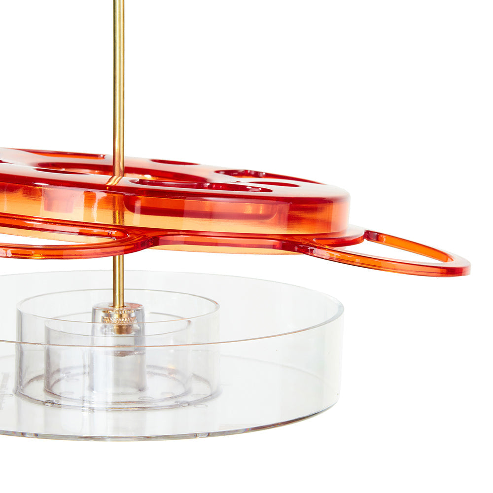 Oriolefest Oriole Feeder Translucent Top 12 oz with Orange Protective Weatherguard - Birds Choice