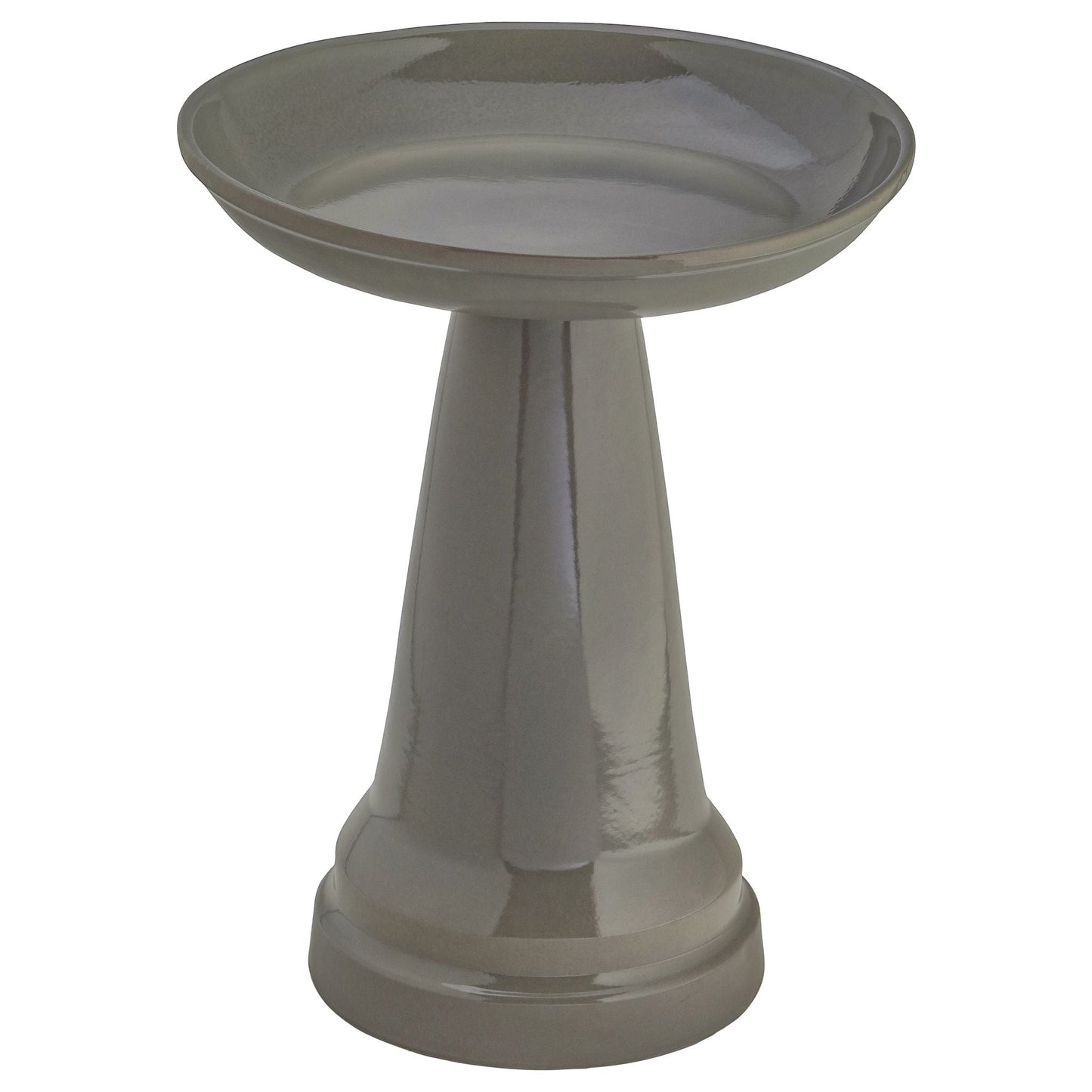 Ohio Stoneware Bird Bath in Gray Made in USA - Birds Choice