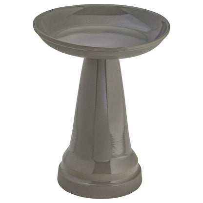 Ohio Stoneware Bird Bath in Gray Made in USA - Birds Choice