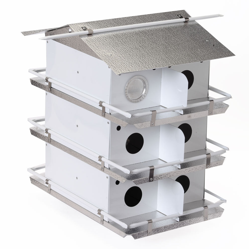 Purple Martin House Coates Round Entrance Holes 3 Floor 12 Room Assembled - Birds Choice