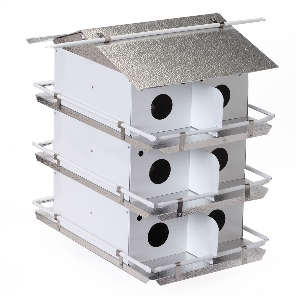 Purple Martin House Coates Round Entrance Holes 3 Floor 12 Room Assembled - Birds Choice