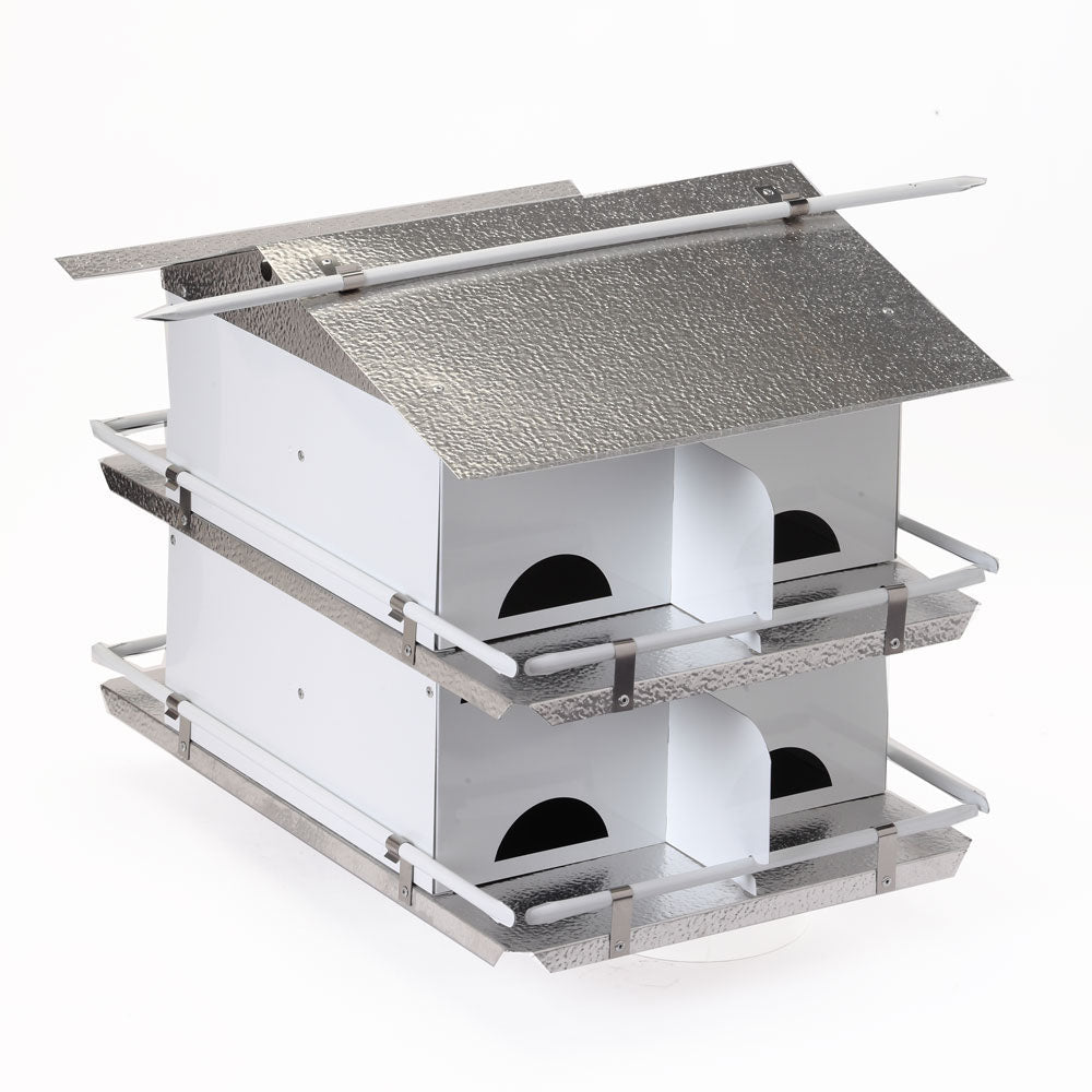 Purple Martin House with Starling Resistant Entrance Holes 2 Floor 8 Room Assembled - Birds Choice