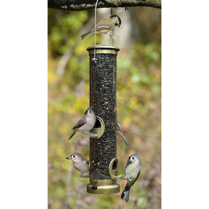 Aspects Quick Clean - Brass Bird Seed Tube Feeder - Medium