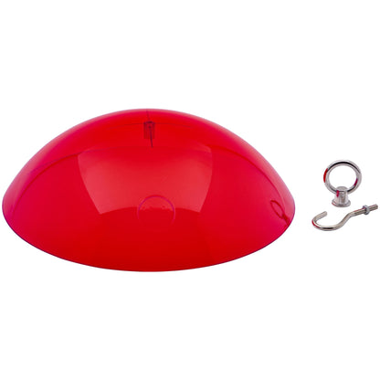 Protective Cover for Hanging Bird Feeder in Red