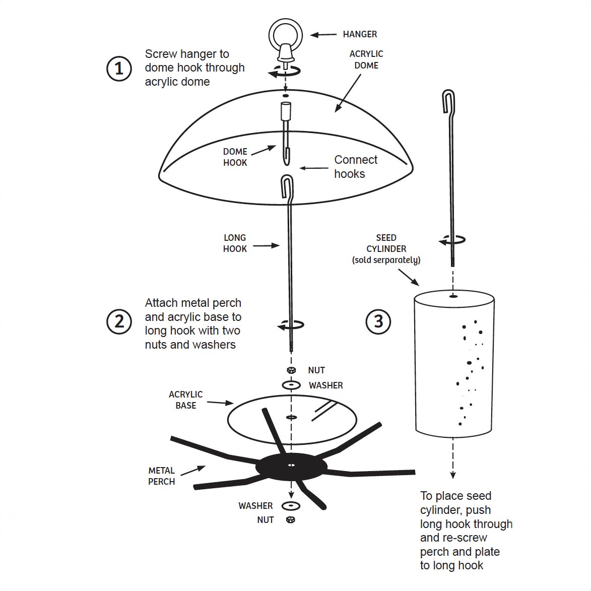 SEED CYLINDER FEEDER WITH DOME