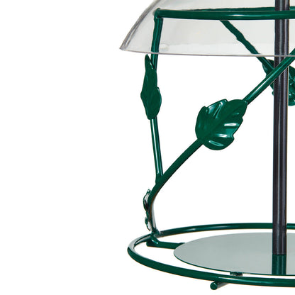 Hanging Seed Cylinder Bird Feeder in Green- Seed Cylinder Not Included - Birds Choice