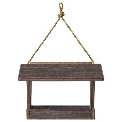 Hopper Bird Feeder Spruce Creek Collection in Brazilian Walnut Recycled Plastic - Birds Choice