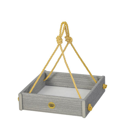 Small Hanging Tray Bird Feeder – Driftwood