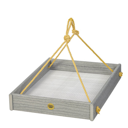 Large Driftwood Hanging Platform Bird Feeder