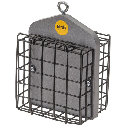 Suet Feeder for Two Cakes in Gray Recycled Plastic - Birds Choice