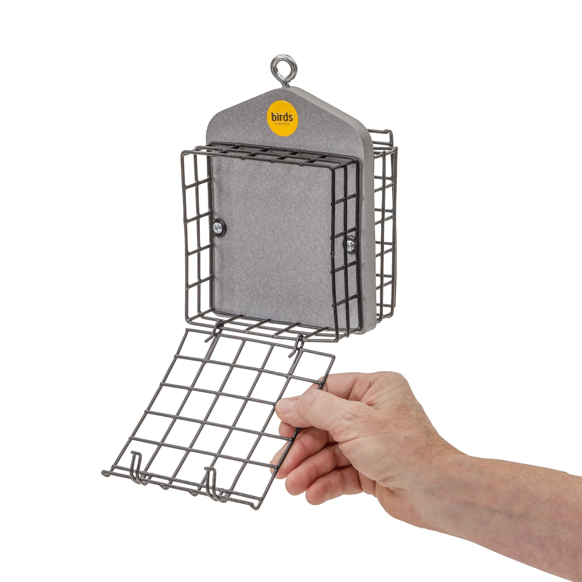 Suet Feeder for Two Cakes in Gray Recycled Plastic - Birds Choice