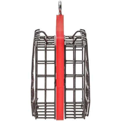 Suet Feeder for Two Cakes in Red Recycled Plastic - Birds Choice