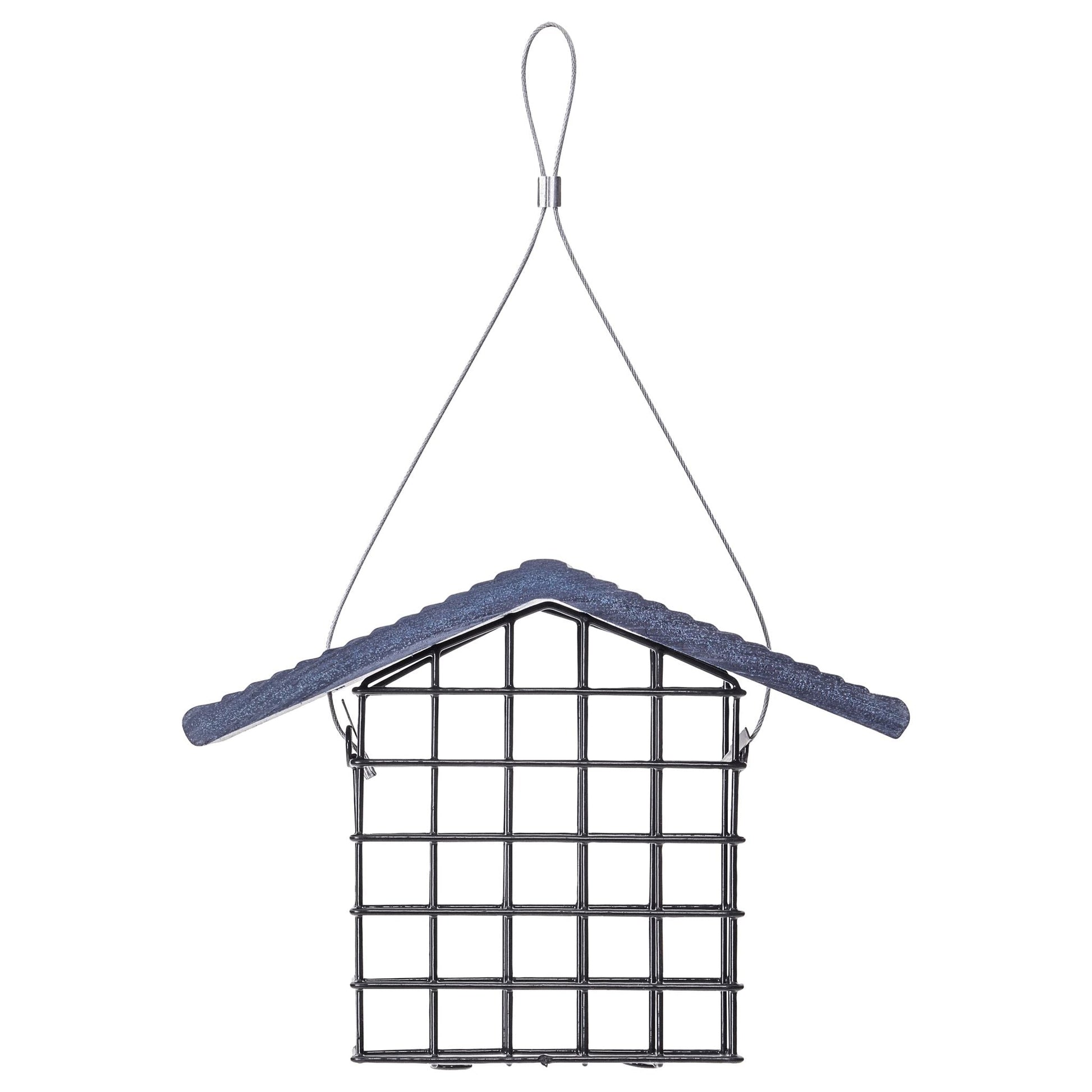 Single Suet Feeder with Recycled Patriot Roof - Birds Choice