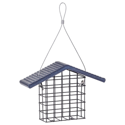 Single Suet Feeder with Recycled Patriot Roof - Birds Choice